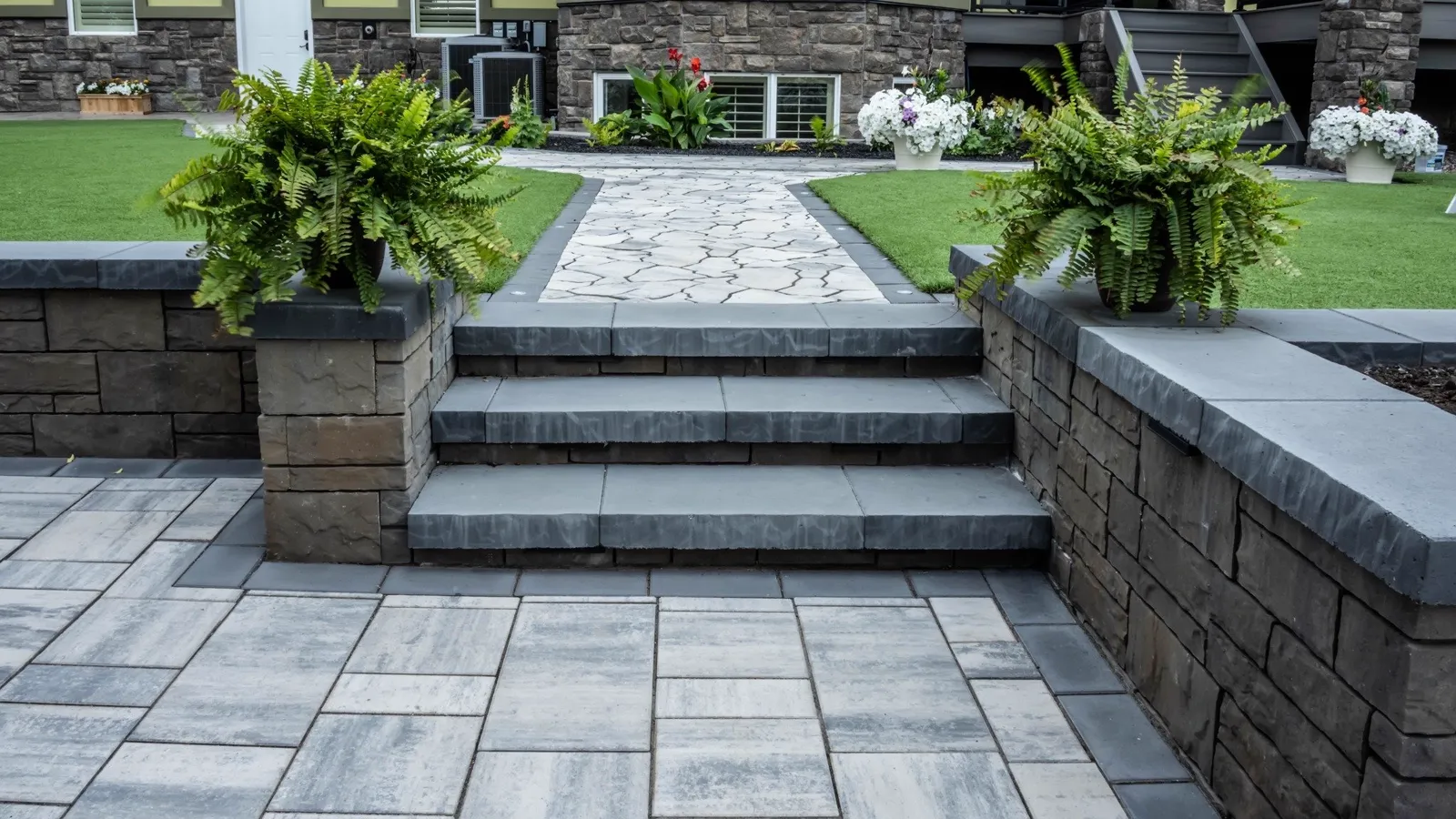 Paver walkway & pool deck · Edmonton